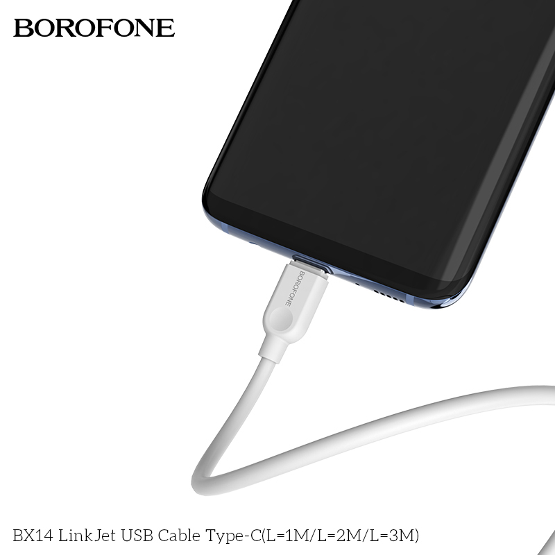 BOROFONE BX14 LinkJet USB-A to USB-C cable 1m NZ 6